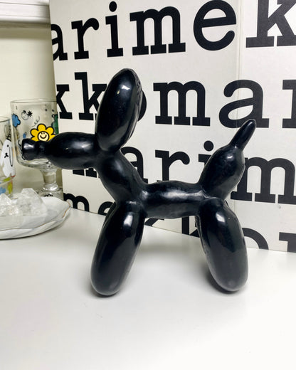 Black Obsidian Balloon Dog