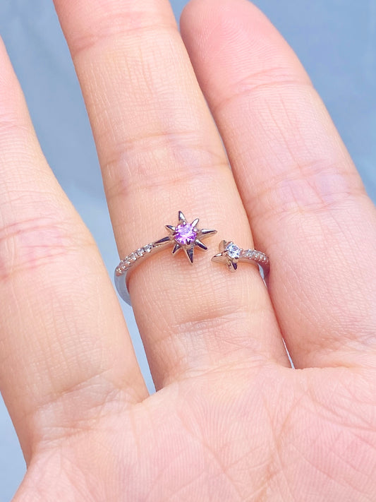 Pink Sapphire Aster S925