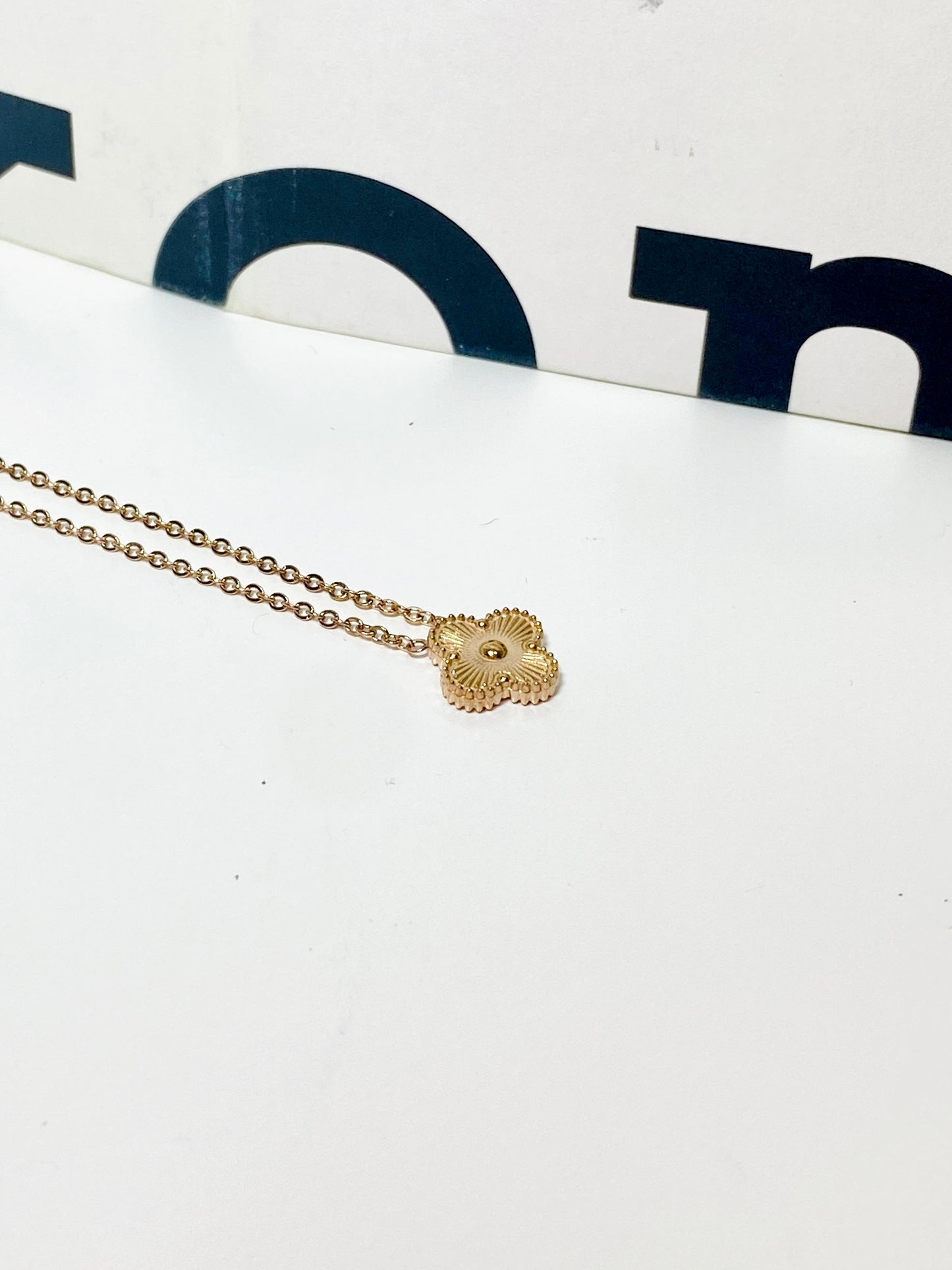 Golden Clover 18k Rose Gold Plated Necklace