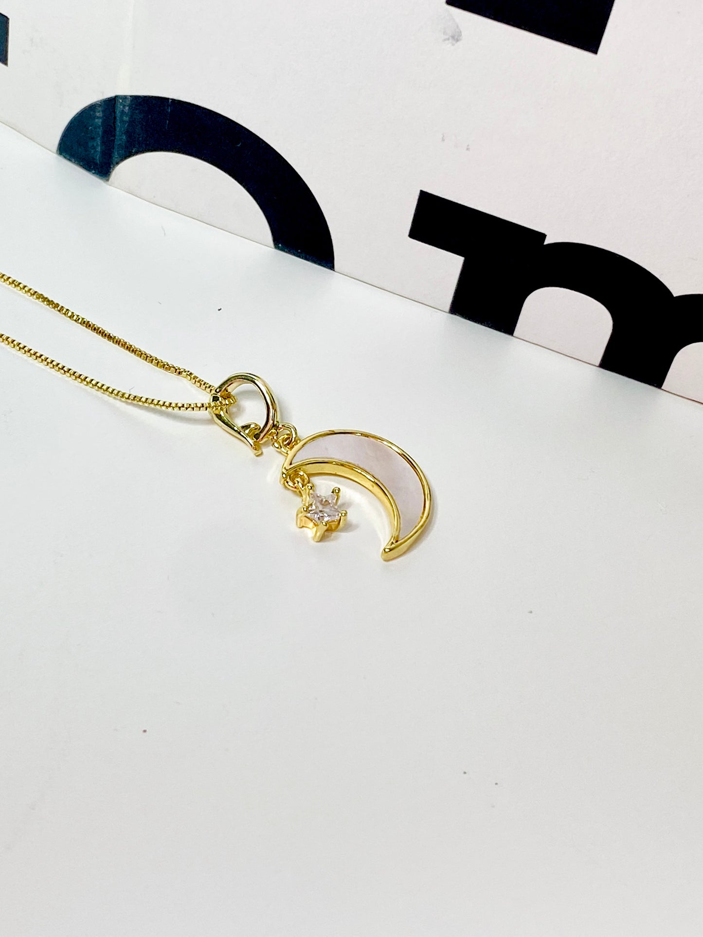 Lunar Starlight 18k Gold Plated Necklace