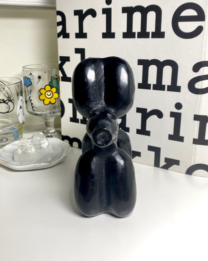 Black Obsidian Balloon Dog