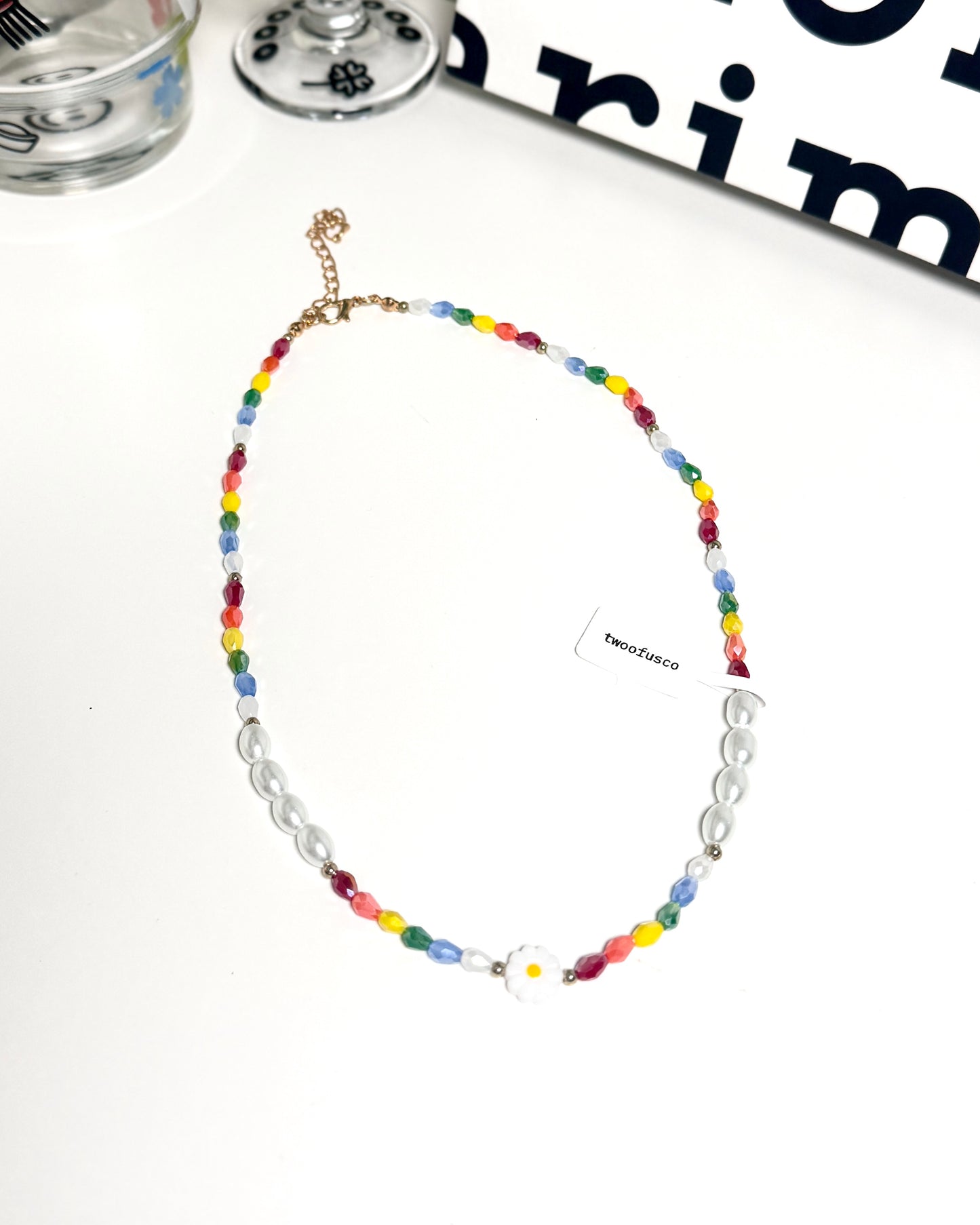 Spectrum Bloom Bead Necklace