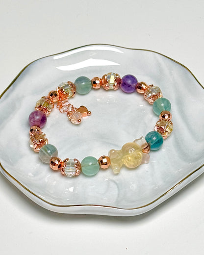 Kuromi Fluorite Bracelet