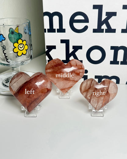 Fire Quartz Hearts