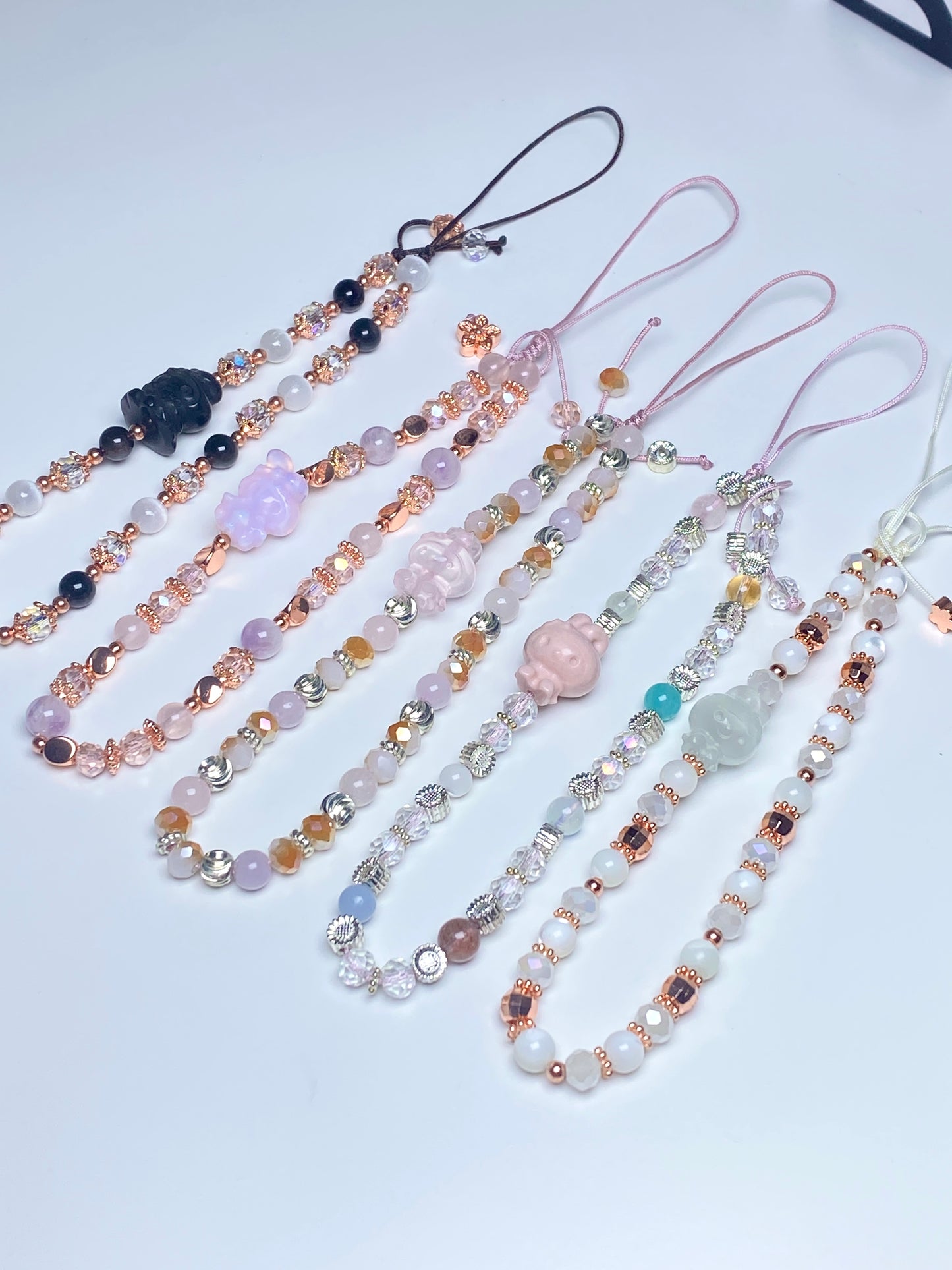 Pink Opalite Melody Phone Straps