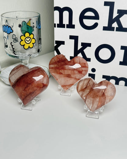 Fire Quartz Hearts