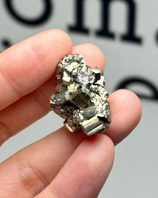 Pyrite Cluster with Quartz 8PB