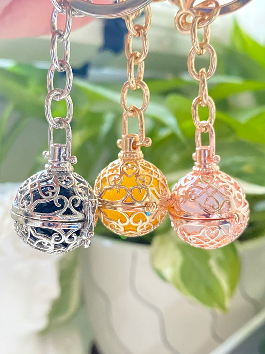 Sphere Locket Keychain