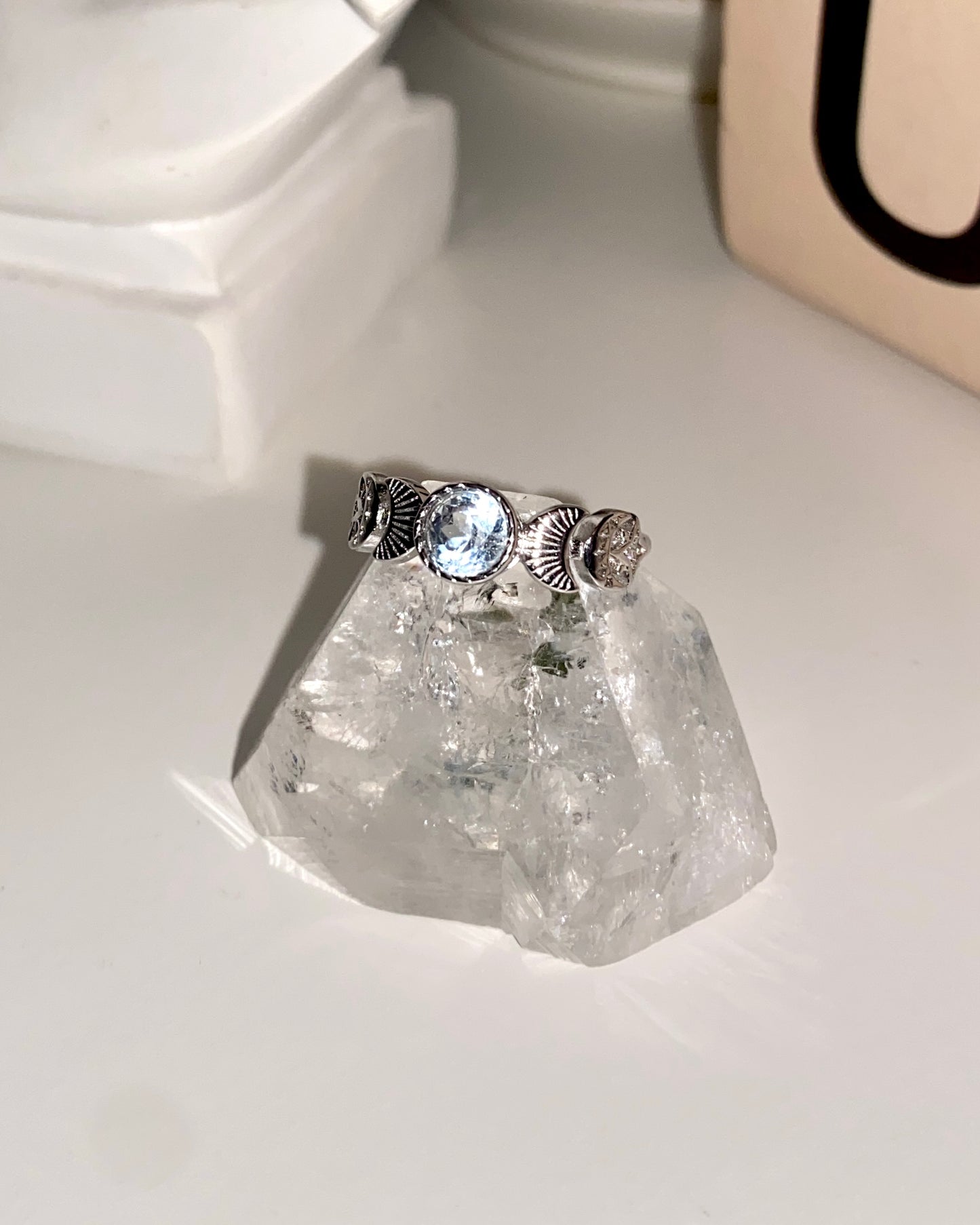 Blue Topaz Stellar Crescent S925