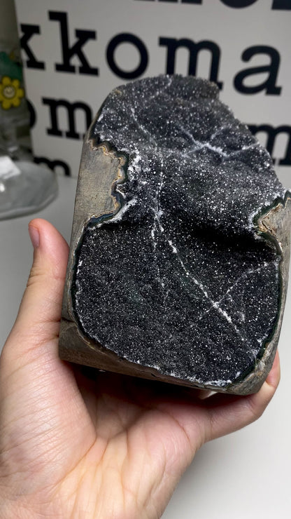 Black Amethyst Geode 248BE