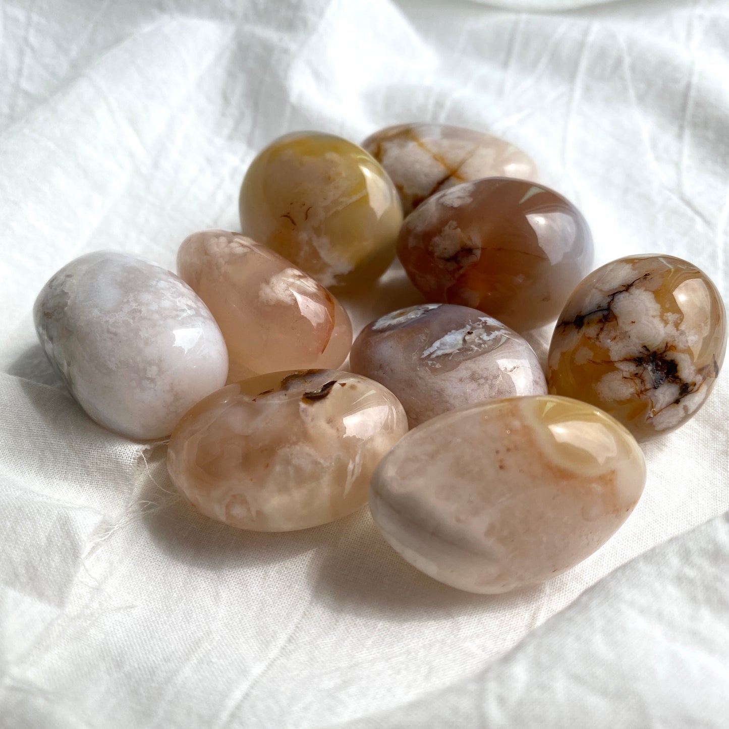 Flower Agate Tumbled